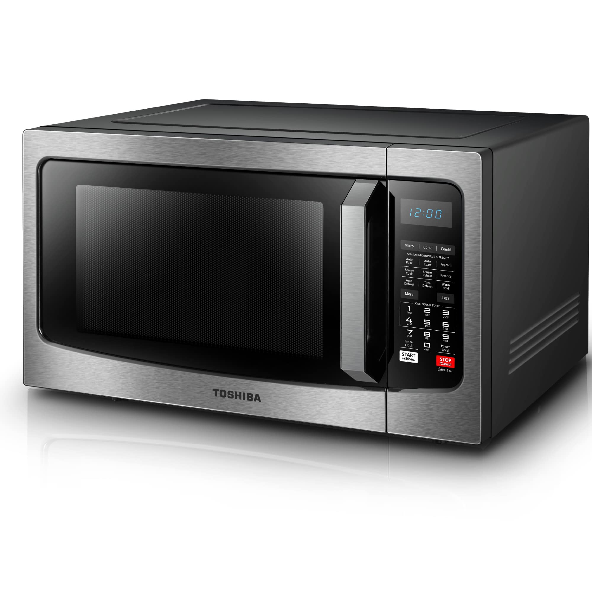 TOSHIBA , 2500 Watts, Convection Microwave Oven, 10 Auto Cook Menu, 11 Power Level, Membrane Control,Black, 42 Liters (without cartoon) توشيبا فرن ميكروويف حراري بسعة 42 لتر، 2500 واط، 10 قائمة طهي تلقائية، 11 مستوى طاقة، تحكم في الغشاء TOSHIBA , 2500 Watts, Convection Microwave Oven, 10 Auto Cook Menu, 11 Power Level, Membrane Control,Black, 42 Liters (without cartoon) توشيبا فرن ميكروويف حراري بسعة 42 لتر، 2500 واط، 10 قائمة طهي تلقائية، 11 مستوى طاقة، تحكم في الغشاء